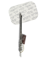Yad metálico con punta de mano, mango grabado y cadena, modelo 02939 de 25 cm