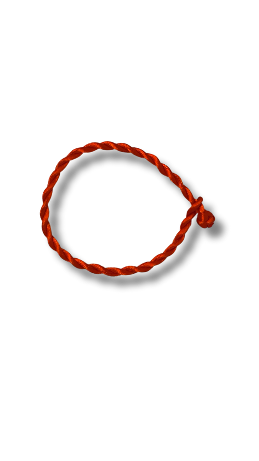 Red thread bracelet braided with knot 103103