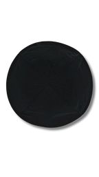 Kipa terciopelo negro talla 5, 4 partes mofet 16382