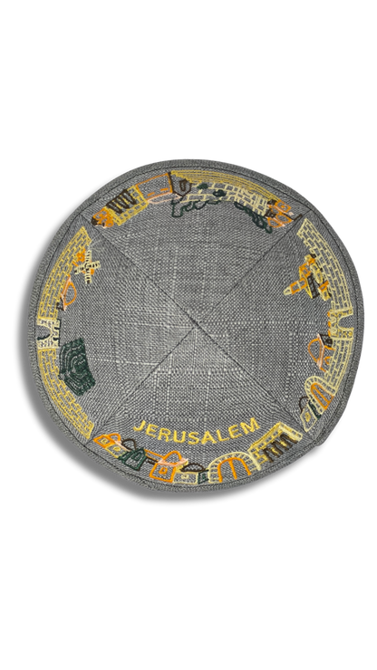 Kipa Lino ciudad de Jerusalem 18115 mod. 4