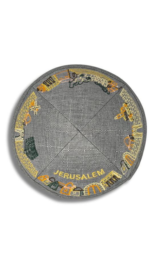 Kipa Lino ciudad de Jerusalem 18115 mod. 4