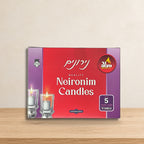 Velas Shabat 5 horas para vasos de cristal 72 piezas 26025 — ambientación en estudio claro