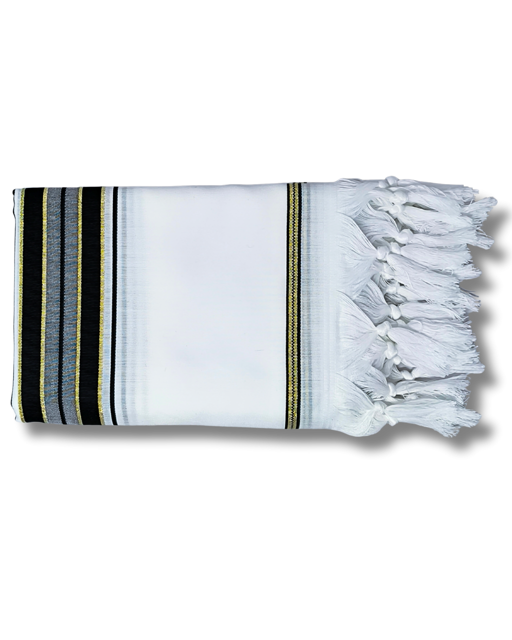 Talit Gadol Akrilan talla 60 negro dorado TY 12326