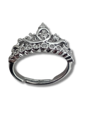 Anillo Corona Plateado Ajustable 11086
