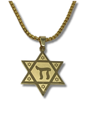 Collar Jay maguen david plateado 11352