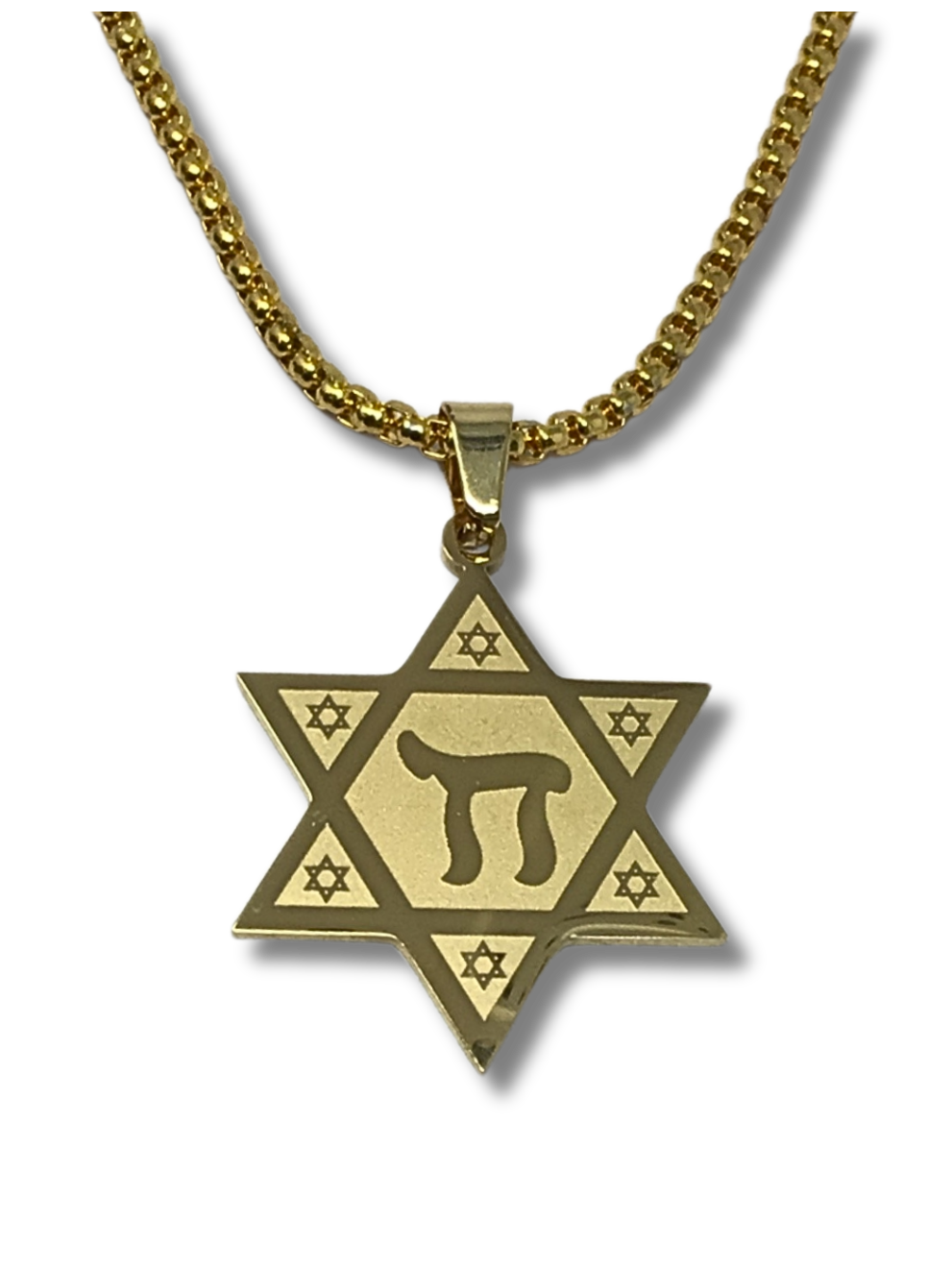 Collar Jay maguen david plateado 11352