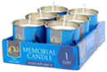 Velas de yortzait de 1 día OHR, paquete de 6 11568