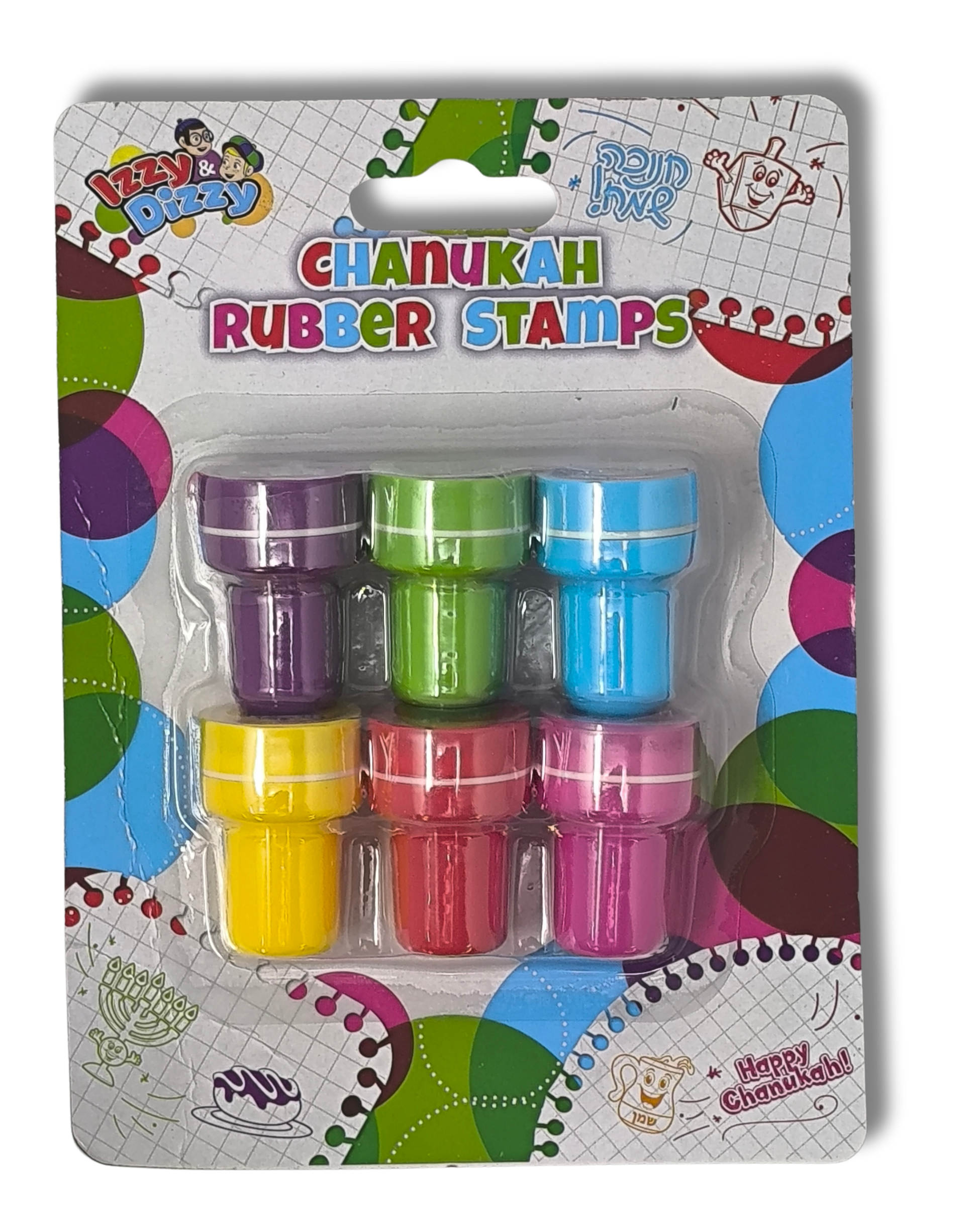 sellos de colores con figuras de januka para niños, 6 piezas, 78061