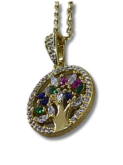 Tree of Life Necklace / Assorted Colors 12010