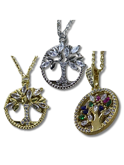 Tree of Life Necklace / Assorted Colors 12010