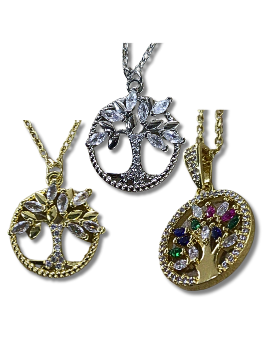 Tree of Life Necklace / Assorted Colors 12010