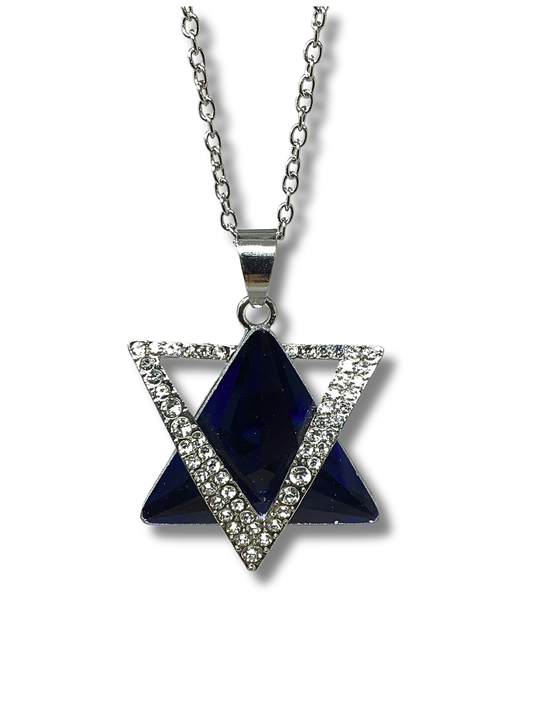 Maguen blue crystal necklace 12013