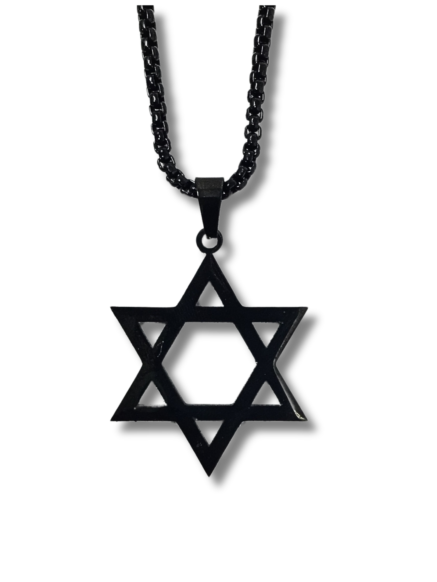 Collar Maguen david negro 12017