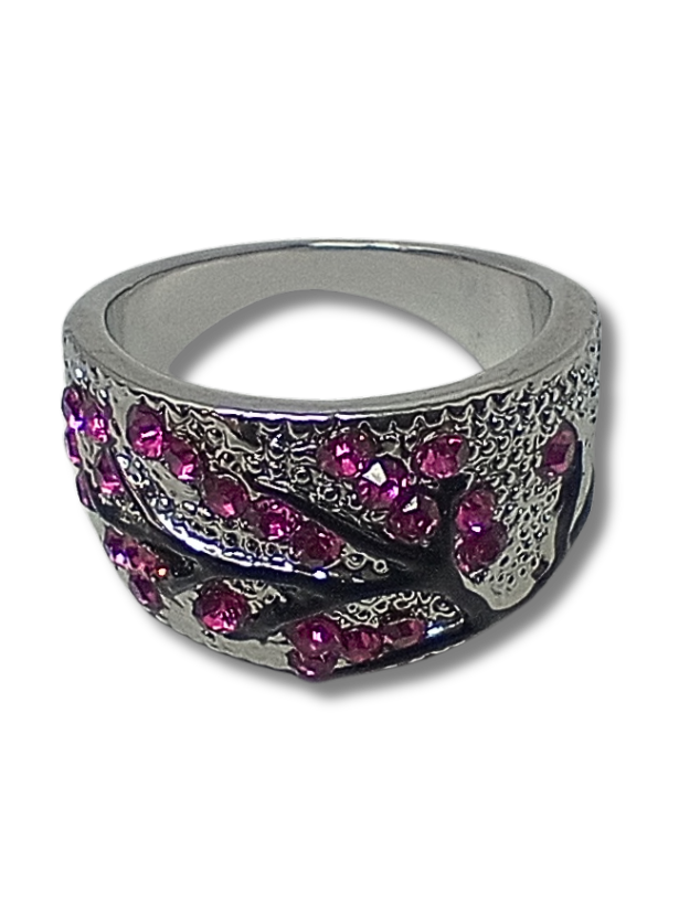 Anillo arbol de vida talla 6 rojo 12022