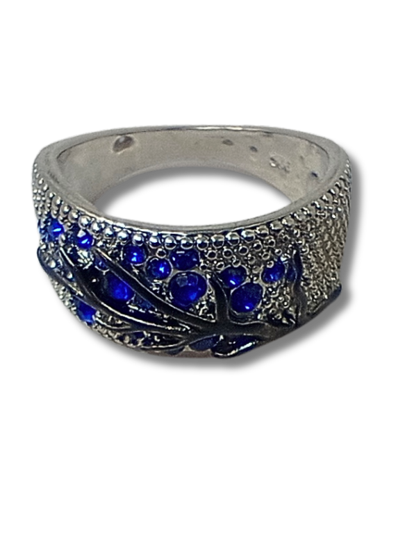 Anillo arbol de vida talla 6 azul 12025