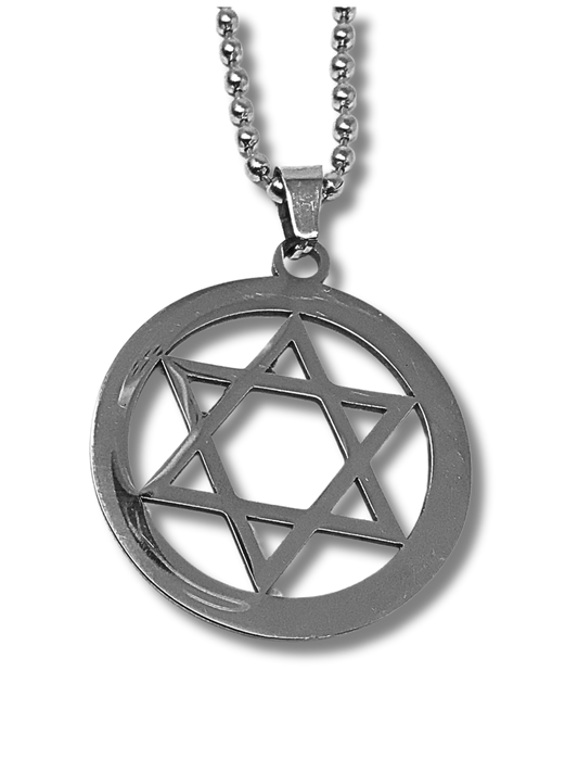 Silver Magen David Necklace 12034