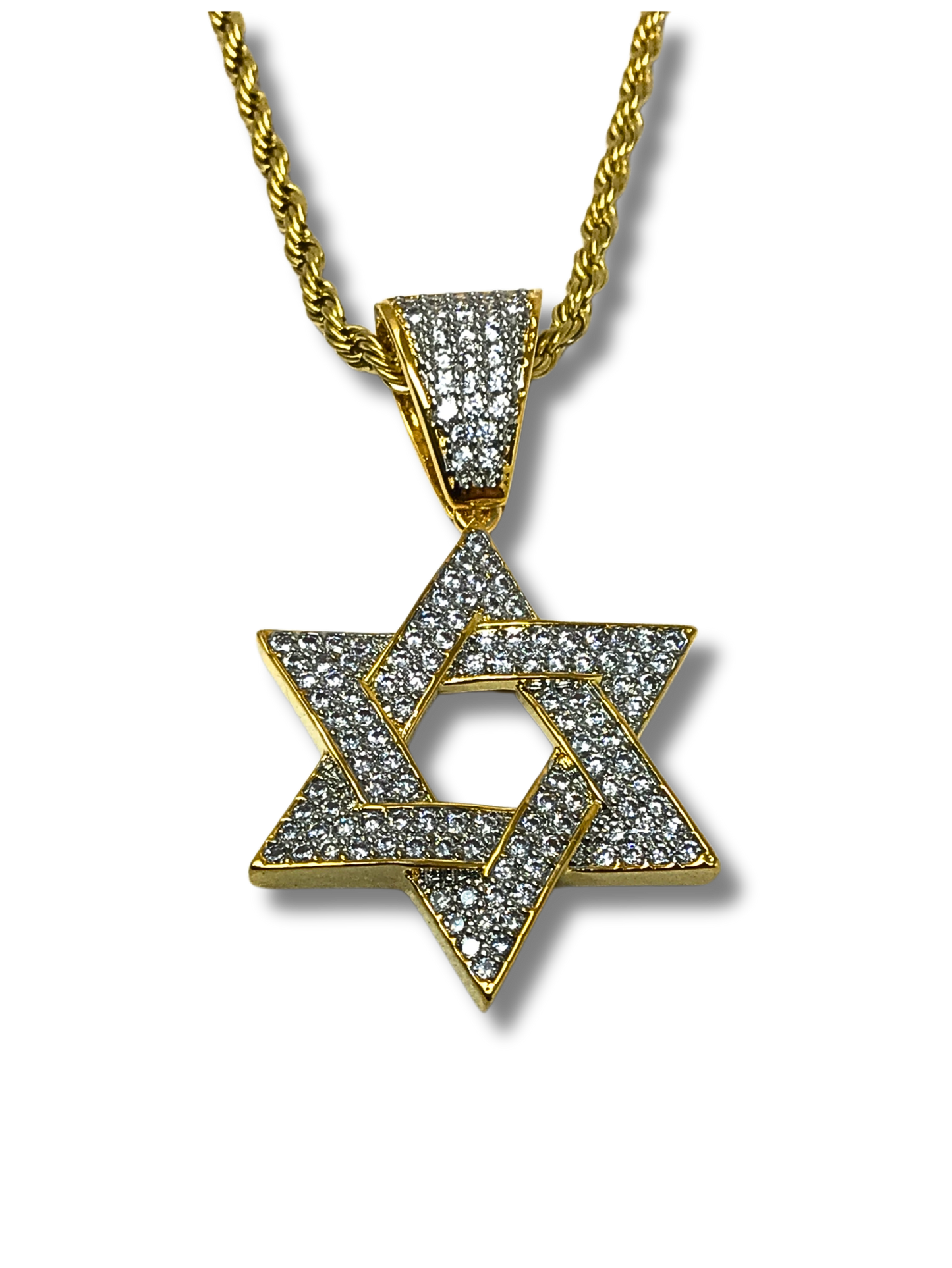 Golden Magen David Necklace 12042