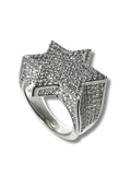 Anillo maguen brillante plateado