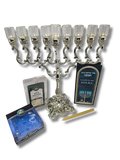 Juego, set o kit de janukiya para aceite 30219 con vasitos #12