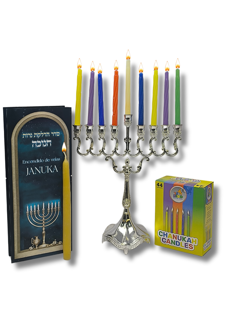 Set of 30217 hanukiah with 28001 candles