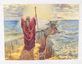 Poster Moises Cruzando el mar rojo oro $10