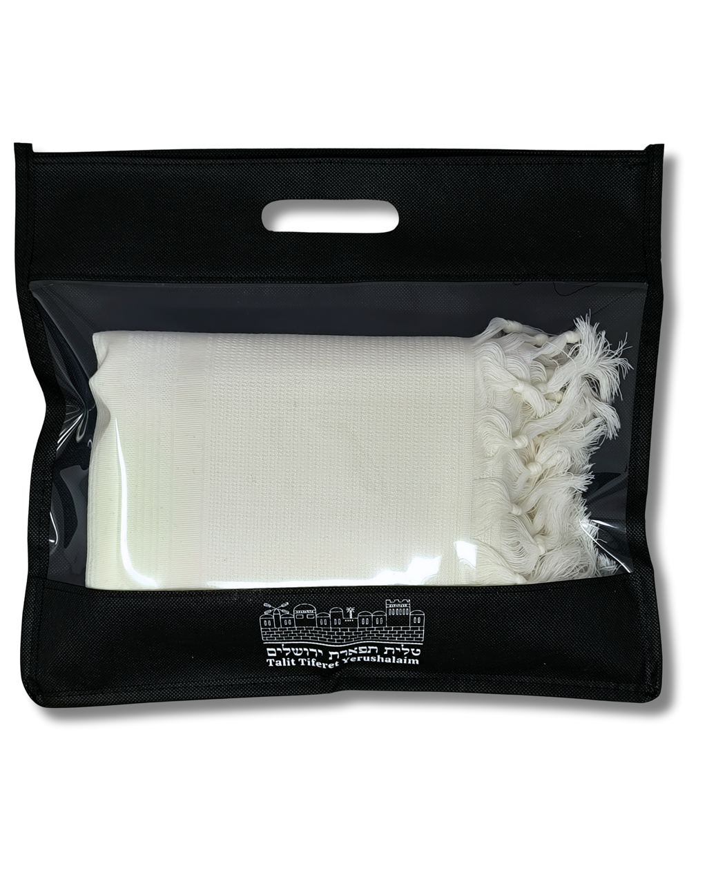 Talit Gadol WOOL White Non-Slip Size 45 TY