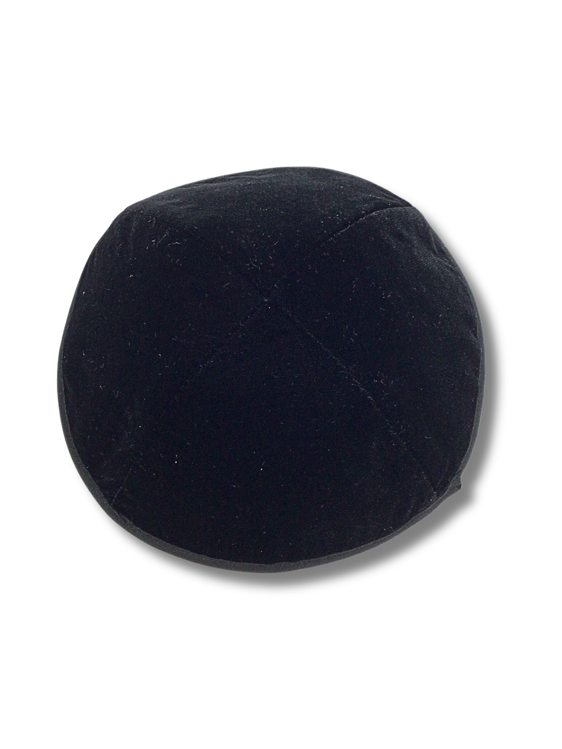 Kipa terciopelo negro talla 7, 4 partes 15597