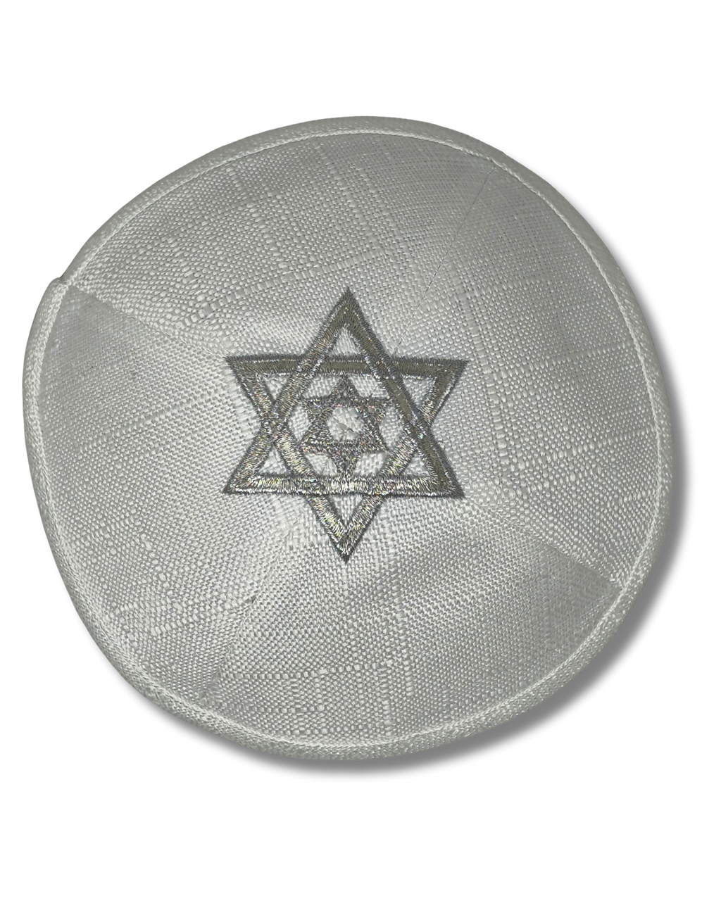 Kipá de Lino con Bordado Elegante, 18107