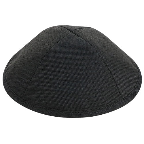Kipa elegante de lino negro, talla 2 (17,5 cm). 16095