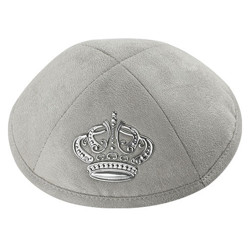 Kipade Ultra Gamuza de 19 cm con Corona decorativa- Gris 16237
