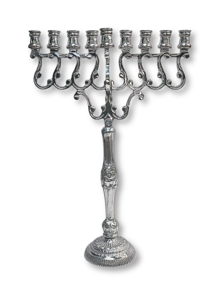 9-branch Jumbo silver chanukiah for vessels 16709