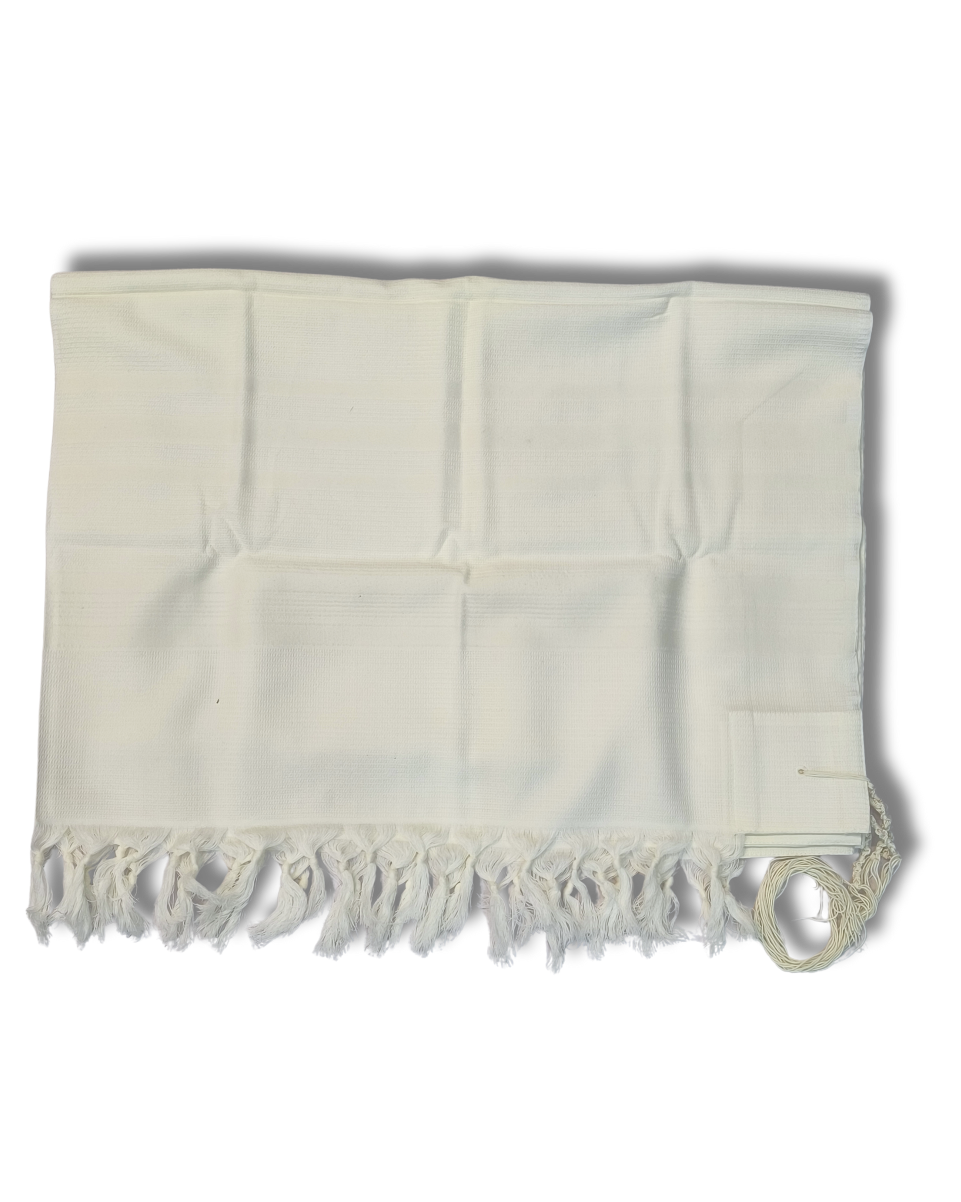 Talit Gadol WOOL White Non-Slip Size 60 TY
