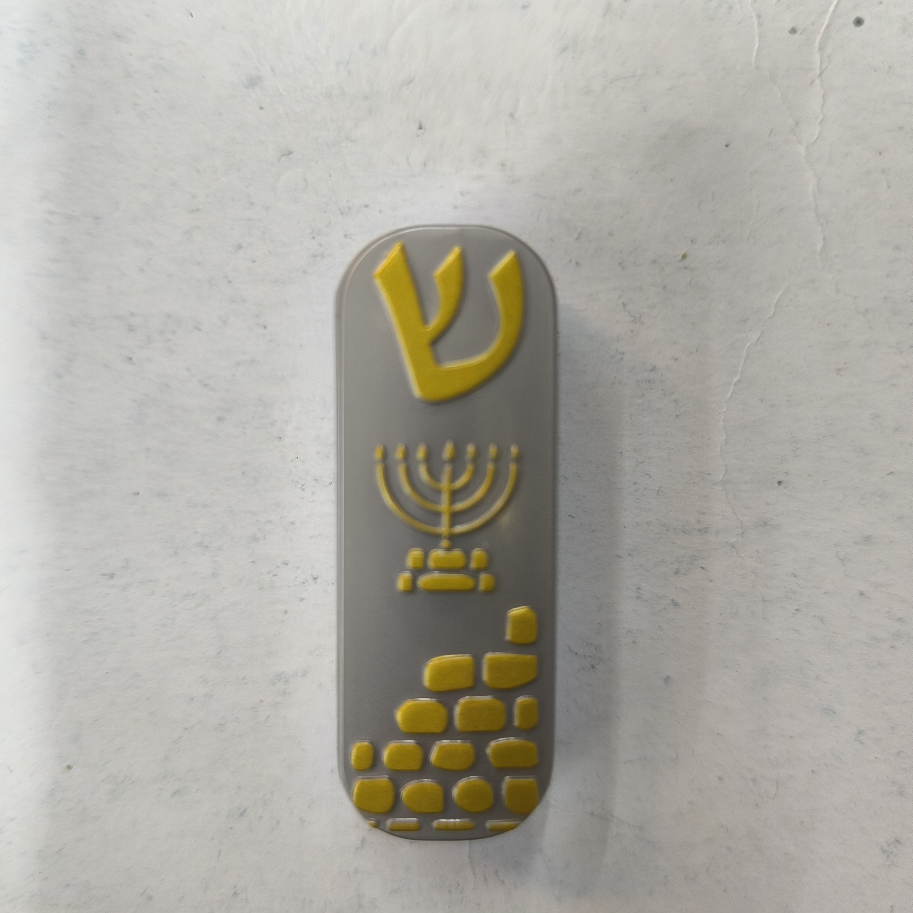 Estuche de mezuza para carro dorado SC1254A