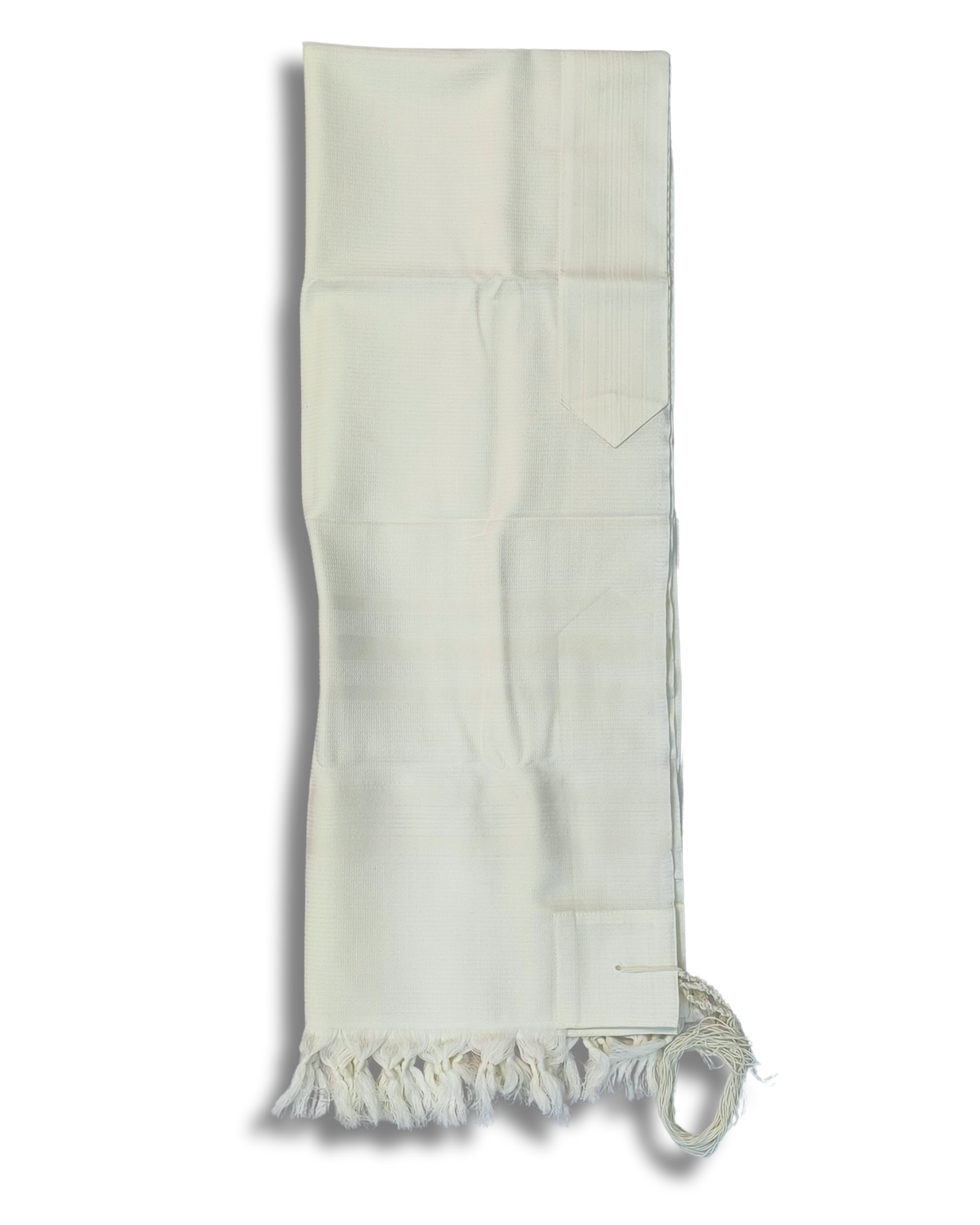 Talit Gadol WOOL White Non-Slip Size 60 TY