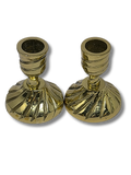Candelabros Shabat de bronce chicos sencillo 18811