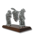 Escultura pewter espias de Israel base madera 18825