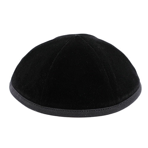 Kipa de terciopelo negro ARTMAN Talla 2 - 6 piezas con borde - 19102