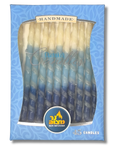 Velas januka enrolladas Blanca con azul, 28365