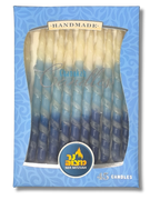 Velas januka enrolladas Blanca con azul, 28364