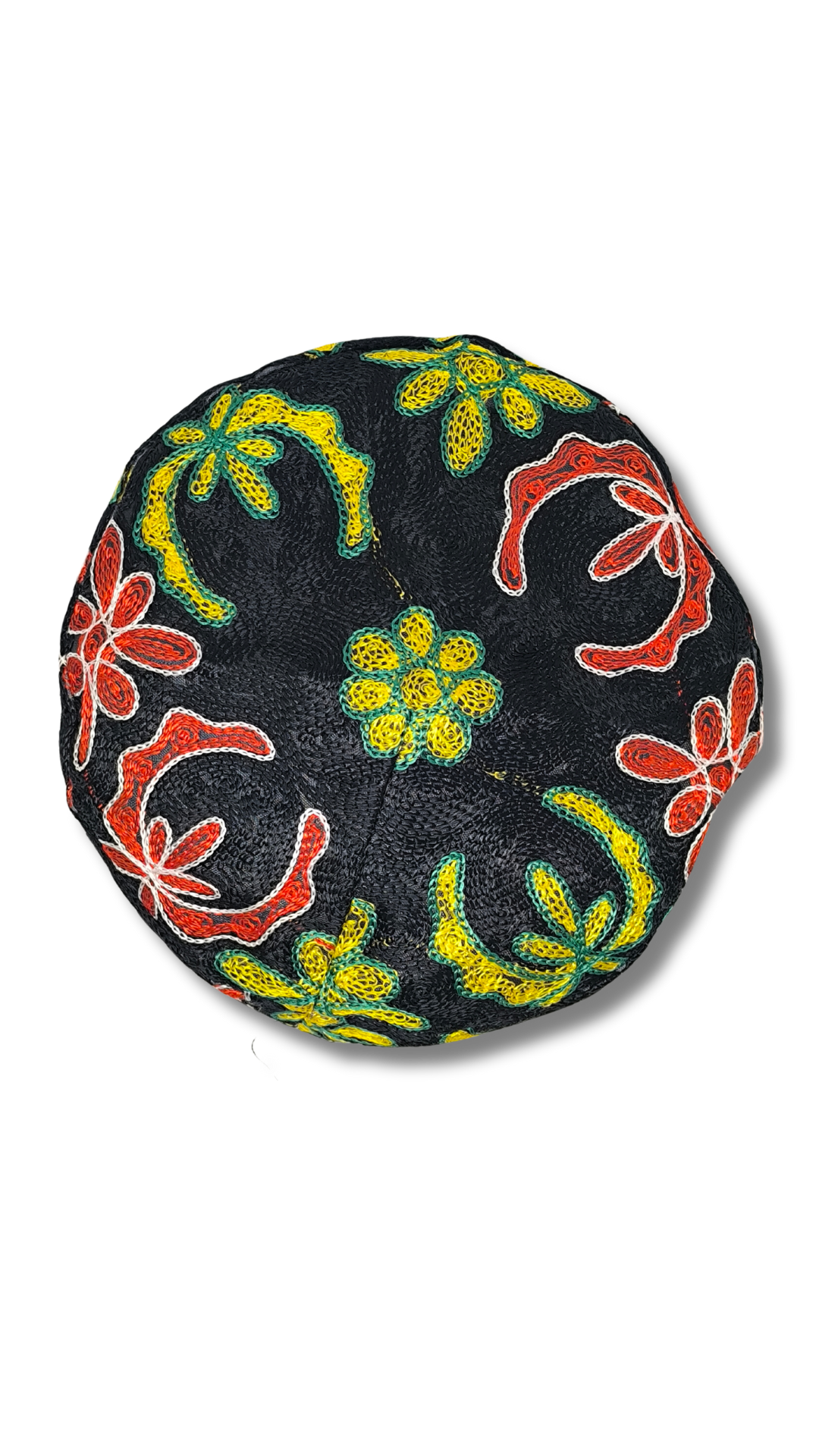 Kipa multicolor bordada  de 58 cm. 10106