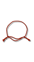 100% pure cotton red thread bracelet, hand-woven 11499