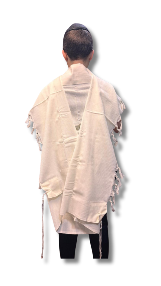 Talit Gadol WOOL White Non-Slip Size 45 TY