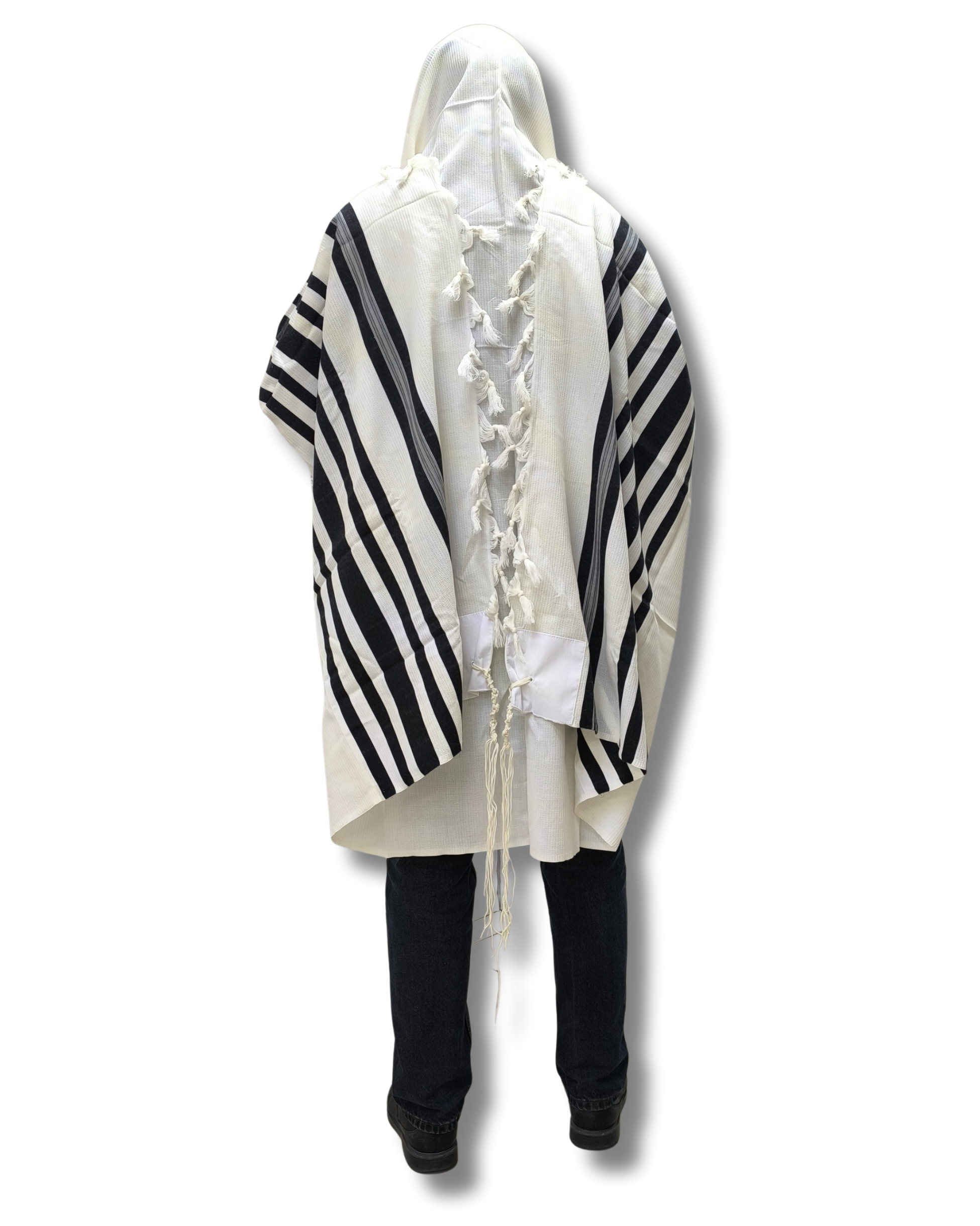 Talit Gadol WOOL Black Non-Slip Size 50 TY