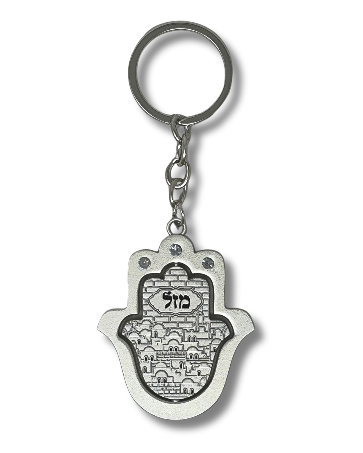 Llavero Hamsa MAZAL y Jerusalem 35839