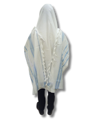 Talit gadol akrilan Azul Celeste Antideslizante