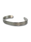 Pulsera ben porat yosef en hebreo plateado acero 2006