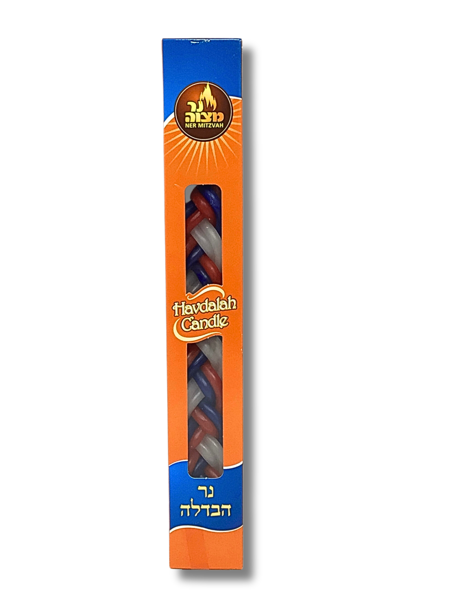 Vela habdala azul, rojo y blanco 20082