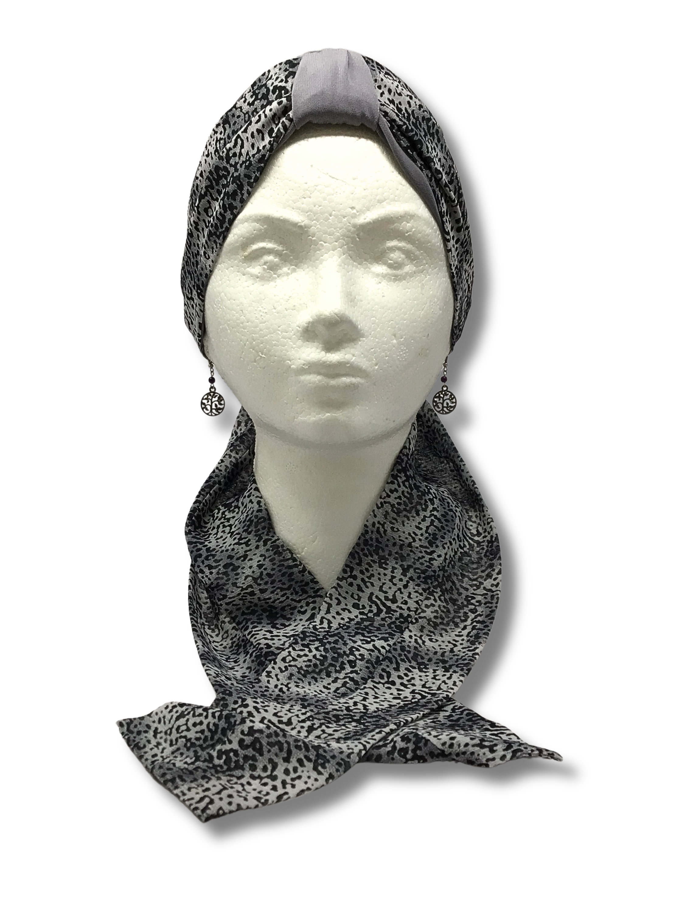 Kisui Rosh  mascada gris,  leopardo 20120