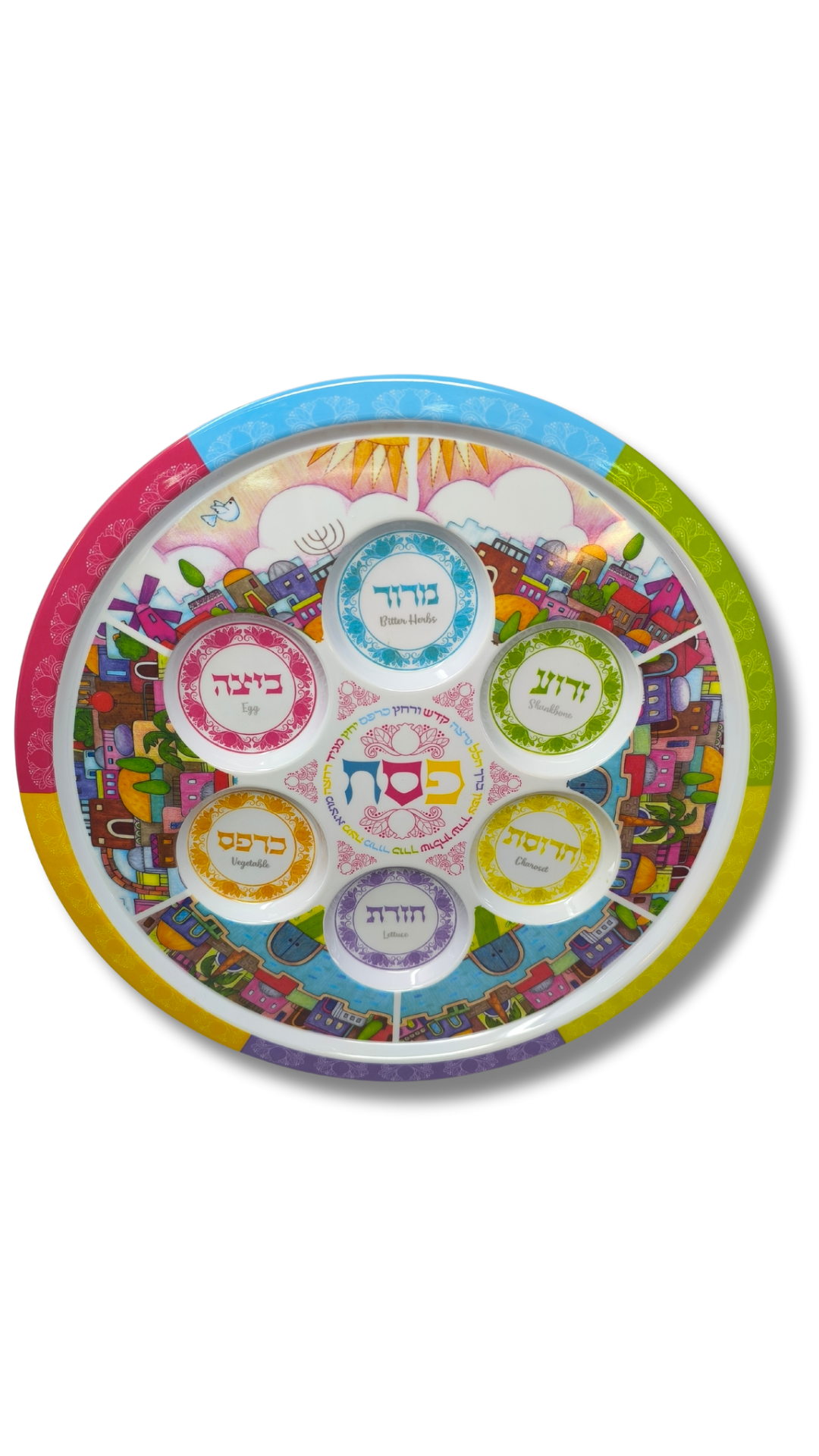 Pesach Seder plate, melamine, 12419