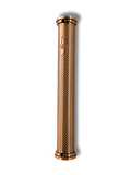 Estuche para mezuza figuras color cobre 12 cm. 22816